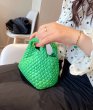 画像19: Woven leather mini braided tote shoulder bag 　レザーミニ編み込みショルダートートバッグ (19)