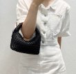 画像18: Woven leather mini braided tote shoulder bag 　レザーミニ編み込みショルダートートバッグ (18)