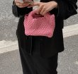 画像14: Woven leather mini braided tote shoulder bag 　レザーミニ編み込みショルダートートバッグ (14)
