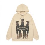 画像2: Doberman dog print hoodie sweater　ユニセックス 男女兼用ドーベルマン 犬 ドッグプリントフーディパーカー (2)