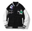 画像6: NASA WTAPS flagship ALIAS BASS UK Rabbit embroidery baseball uniform BASEBALL JACKET  blouson  ユニセックス 男女兼用NASAナサテニスラビットスタジアムジャンパー スタジャン MA-1 ボンバー ジャケット ブルゾン (6)