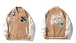 画像3: NASA WTAPS flagship ALIAS BASS UK Rabbit embroidery baseball uniform BASEBALL JACKET  blouson  ユニセックス 男女兼用NASAナサテニスラビットスタジアムジャンパー スタジャン MA-1 ボンバー ジャケット ブルゾン (3)