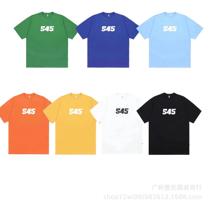 画像9: 545 number logo print t-shirt  ユニセックス男女兼用545ナンバーロゴプリントTシャツ (9)