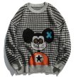 画像2: Mickey Mouse round neck sweater 　ユニセックス男女兼用ミッキー マウス ミッキーラウンド ネックプルオーバートレーナー (2)