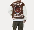 画像2:  MADE extreme hip hop embroidery baseball uniform BASEBALL JACKET  blouson  ユニセックス 男女兼用MADEエクストリームヒップホップスタジアムジャンパー スタジャン MA-1 ボンバー ジャケット ブルゾン (2)