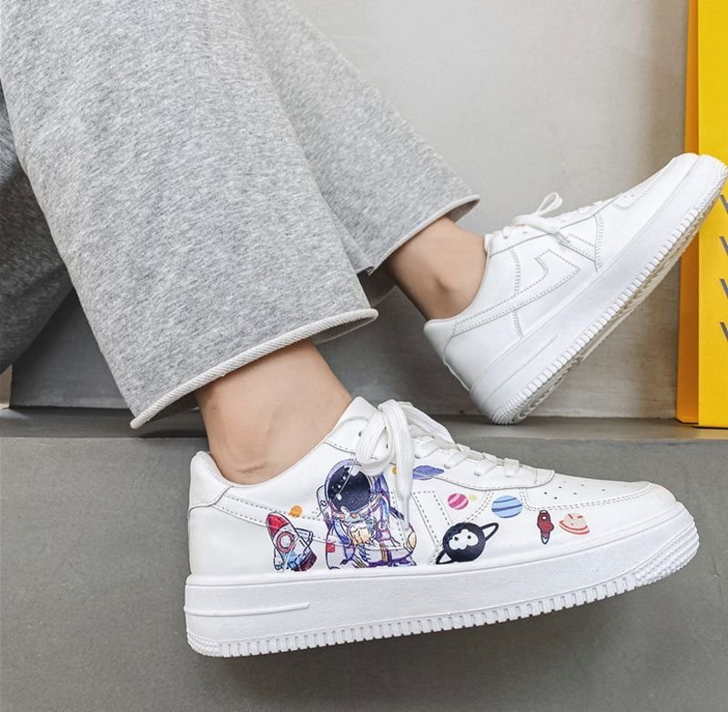 Men's Astronaut high and low cut leather sneakers ユニ