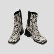 画像8: Western chunky heel ankle boots women's boots 　ウエスタン チャンキーヒールレザーブーツ  チェルシーブーツショートブーツ (8)