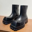画像8: Men's leather generous square head TROOPER Boots Martin boots　ユニセックス男女兼用レザートルーパーブーツマーティンブーツ (8)