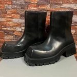 画像9: Men's leather generous square head TROOPER Boots Martin boots　ユニセックス男女兼用レザートルーパーブーツマーティンブーツ (9)