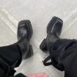 画像6: Men's leather generous square head TROOPER Boots Martin boots　ユニセックス男女兼用レザートルーパーブーツマーティンブーツ (6)