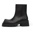 画像1: Men's leather generous square head TROOPER Boots Martin boots　ユニセックス男女兼用レザートルーパーブーツマーティンブーツ (1)