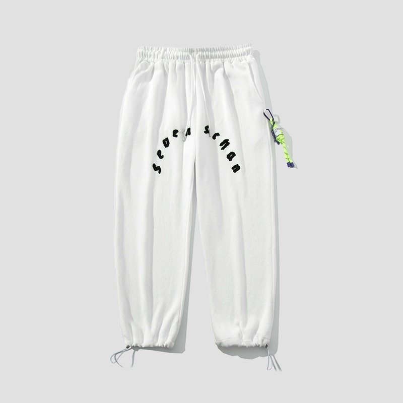画像7: Unisex alphabet logo embroidery Sweatpants trousers  ユニセックス男女兼用アルファベットロゴ刺繍 スウェットパンツロングパンツロゴスウェットパンツ (7)