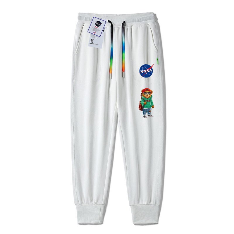 画像3: Unisex Hiking Bear x Nasa Sweatpants trousers 　ユニセックス男女兼用ハイキングベア×ナサスウェットパンツロングパンツロゴスウェットパンツ (3)