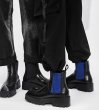 画像12: Men's leather high-top British style square toe Chelsea boots  Martin boots　ユニセックス男女兼用レザーサイドゴアプラットフォームハイカットブーツマーティンブーツ (12)