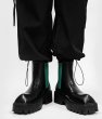 画像10: Men's leather high-top British style square toe Chelsea boots  Martin boots　ユニセックス男女兼用レザーサイドゴアプラットフォームハイカットブーツマーティンブーツ (10)