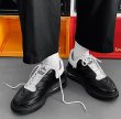 画像8:  Men's dad By color lace-up leather sneakers　 ユニセックス男女兼用レザーダッドスニーカーカジュアル シューズ (8)