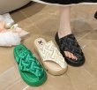 画像8: thick-bottomed casual muffin bottom sandals and slippers　厚底プラットフォームマフィンボトムサンダルスリッパ    (8)
