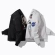 画像9: Air Force NASA Astronaut universe printed Jacket BASEBALL JACKET  blouson  ユニセックス 男女兼用エアフォース NASA ナサ 宇宙飛行士 宇宙 プリントジャケットスタジアムジャンパー スタジャン MA-1 ボンバー ジャケット ブルゾン (9)