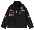 画像1: Nasa windbreaker jacket   ユニセックス 男女兼用 NASA ナサ刺繍エンブレムウインドブレーカー ジャケットコート (1)