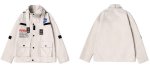 画像4: Nasa windbreaker jacket   ユニセックス 男女兼用 NASA ナサ刺繍エンブレムウインドブレーカー ジャケットコート (4)