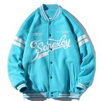 画像3:  loose stitching hip-hop baseball uniform jacket blouson  ユニセックス 男女兼用ヒップホップステッチジャケットスタジアムジャンパー スタジャン MA-1 ボンバー ジャケット ブルゾン (3)