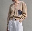 画像11:  V neck heart knit cardigan sweater Knit   V ネックハートニットカーディガンセーター (11)