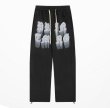 画像3: Unisex 3D letter logo hip-hop sports sweatpants trousers 　ユニセックス男女兼用 3Dレターロゴスウェットパンツロングパンツロゴスウェットパンツ (3)