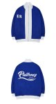 画像5: Bicolor back logo Sports zipper jacket blouson  ユニセックス 男女兼用スタンドカラーバイカラーバックロゴジップアップジャケットブルゾン (5)
