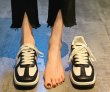 画像6: Women's SQUARE TOE LACE-UP LEATHER SNEAKERS　スクエアトゥレースアップレザースニーカー (6)