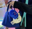 画像6: emo expression cartoon cute casual female handbag tote  bag 　EMOモコモコマスコット付きトートバッグ (6)