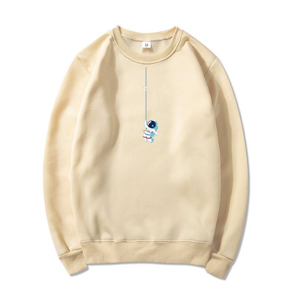 画像4: Dangerous Lifeline x Astronaut Print Pullover trainer sweater  ユニセックス男女兼用デンジャラス×宇宙飛行士スウェットプルオーバートレーナー (4)