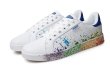 画像5: inkjet painting lace-up leather sneakers　 ユニセックス男女兼用インクジェットペインティングレースアップレザースニーカーカジュアル シューズ (5)