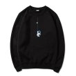 画像1: Dangerous Lifeline x Astronaut Print Pullover trainer sweater  ユニセックス男女兼用デンジャラス×宇宙飛行士スウェットプルオーバートレーナー (1)