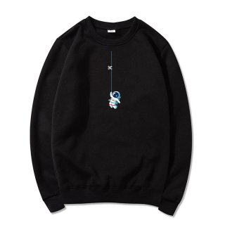 Tom & Jerry long-sleeved graffiti irregular printing loose