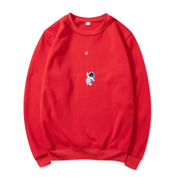 画像5: Dangerous Lifeline x Astronaut Print Pullover trainer sweater  ユニセックス男女兼用デンジャラス×宇宙飛行士スウェットプルオーバートレーナー (5)