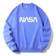 画像4:  NASA LOGO SWEAT Pullover trainer sweater  ユニセックス男女兼用ナサロゴスウェットプルオーバートレーナー (4)