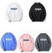 画像6:  NASA LOGO SWEAT Pullover trainer sweater  ユニセックス男女兼用ナサロゴスウェットプルオーバートレーナー (6)