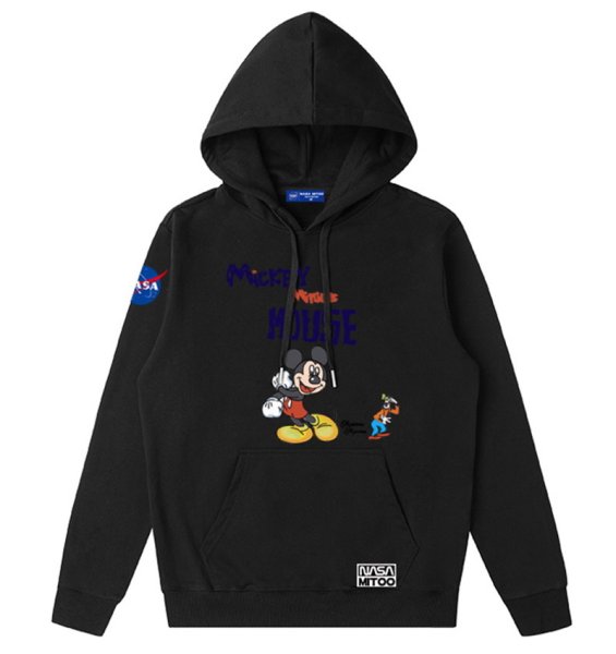 画像1: NASA x Mickey Mouse Hoodie sweater  ユニセックス男女兼用NASA ナサ×ミッキーマウス ミッキースウェットフーディ パーカー (1)