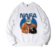 画像4: NASA x Cat Astronaut Sweat trainer sweater  ユニセックス男女兼用ナサ×キャット宇宙飛行士スウェットプルオーバートレーナー (4)