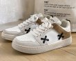 画像8:  Men's NASA joint lace up sneakers　 ユニセックス男女兼用レザーレースアップスニーカーカジュアル シューズ (8)