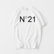 画像2: Unisex Mens N°21 N21 logo Oversize tshirt  ナンバー21ロゴ 半袖Tシャツ (2)