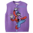 画像3: Goofy Braided Vest Waistcoat sweater Knit  　グーフィー 編み込み丸首ラウンドネック ベストセーター  ウール (3)