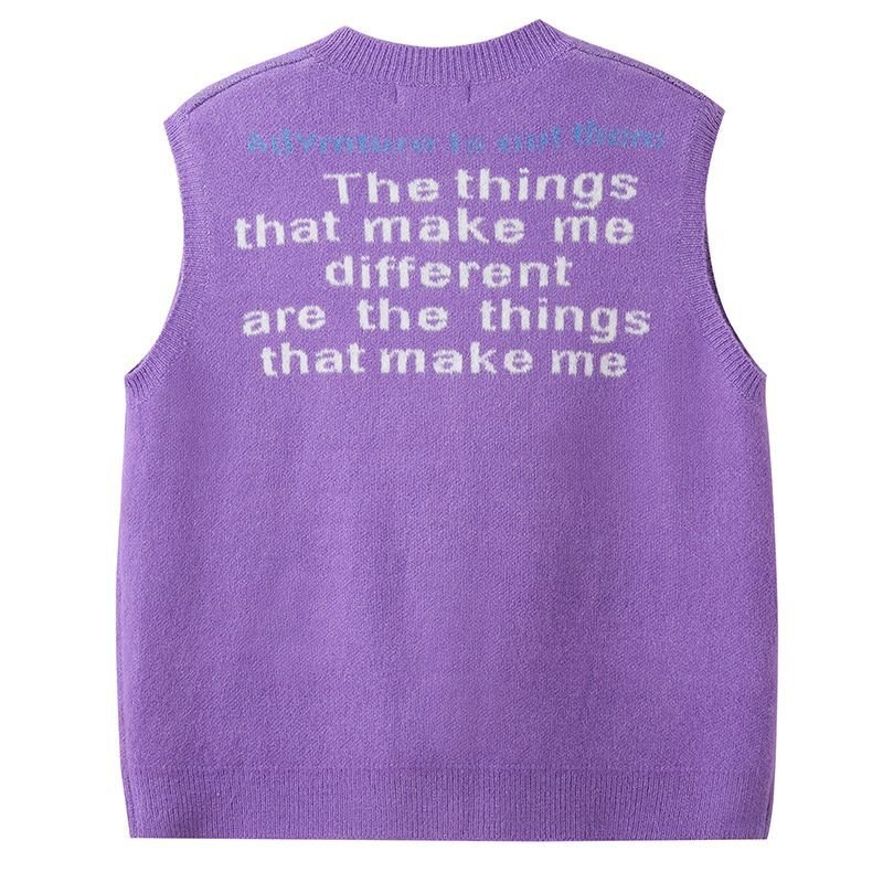 画像6: Goofy Braided Vest Waistcoat sweater Knit   グーフィー 編み込み丸首ラウンドネック ベストセーター  ウール (6)