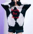 画像5: argyle damage sweater Knit  　アーガイル 編み込み丸首ラウンドネック ダメージセーター  ウール (5)