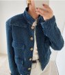 画像9: women's Indigo blue tweed jacket　インディゴブルーツイードジャケット (9)
