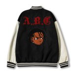 画像1: hip hop boy embroidery jacket BASEBALL JACKET  blouson  ユニセックス 男女兼用ヒップホップボーイ刺繍ジャケットスタジアムジャンパー スタジャン MA-1 ボンバー ジャケット ブルゾン (1)