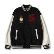 画像3: hip hop boy embroidery jacket BASEBALL JACKET  blouson  ユニセックス 男女兼用ヒップホップボーイ刺繍ジャケットスタジアムジャンパー スタジャン MA-1 ボンバー ジャケット ブルゾン (3)