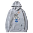 画像3: nasa x astronaut  Hoodie sweater  ユニセックス男女兼用NASA ナサ×宇宙飛行スウェットフーディ パーカー (3)