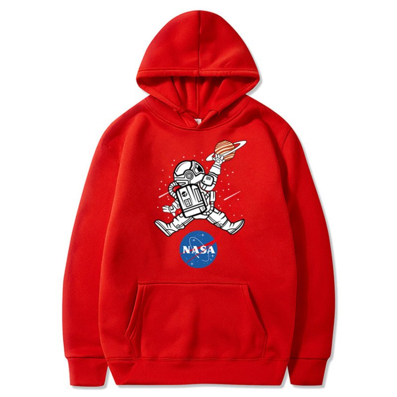画像7: nasa x astronaut  Hoodie sweater  ユニセックス男女兼用NASA ナサ×宇宙飛行スウェットフーディ パーカー (7)