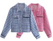 画像12: women's tweed short jacket　ツイードショート丈ジャケット (12)